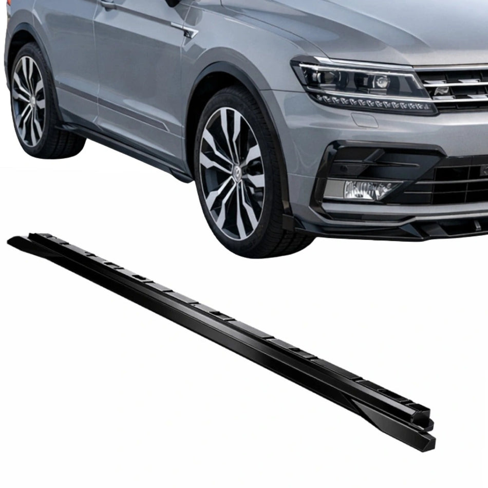 Apex Aero Design Side Skirts (Gloss Black ABS) – Sport Styling for Volkswagen Tiguan Mk2 R-Line (2015-2020)