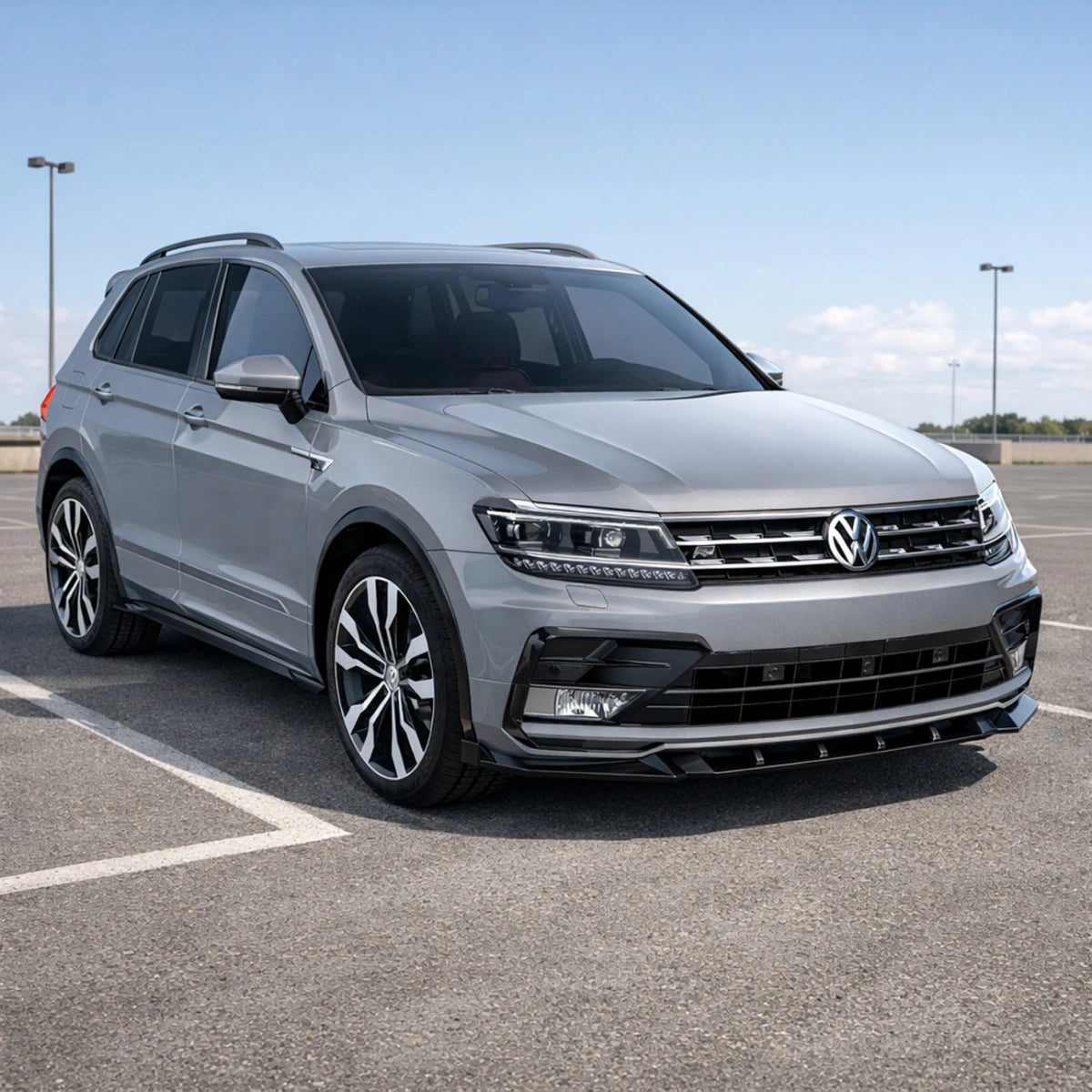Apex Aero Design Side Skirts (Gloss Black ABS) – Sport Styling for Volkswagen Tiguan Mk2 R-Line (2015-2020)