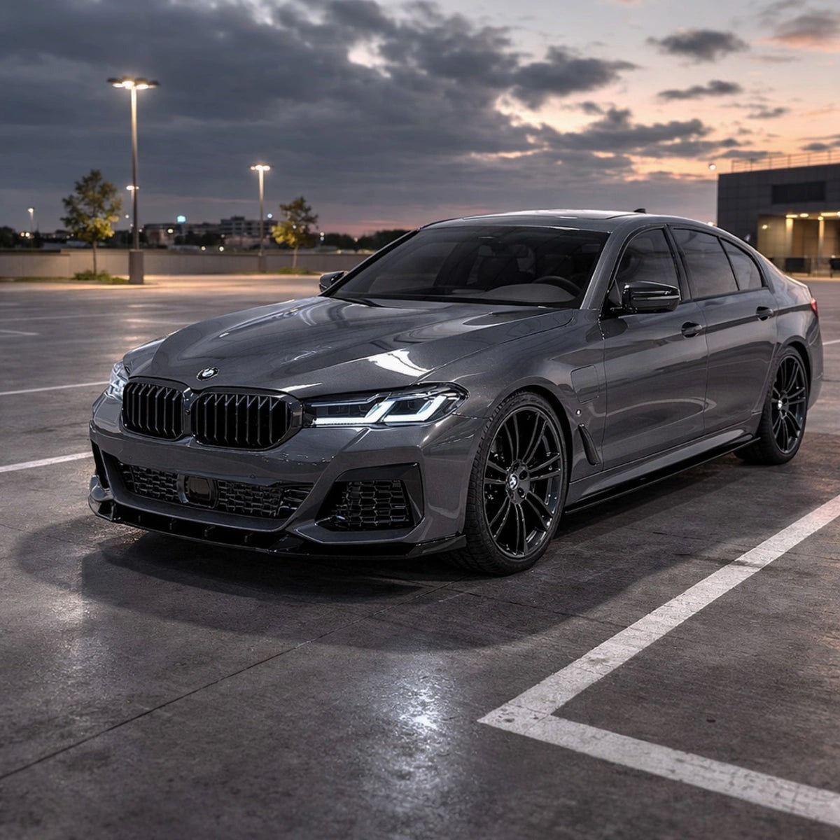 Set de Faldones Laterales Apex Aero Design SS-AAD-021 (2 Piezas, Negro Brillante) – Mejora Estética para BMW Serie 5 G30 G31 M-Pack (2017-2023)