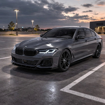 Set de Faldones Laterales Apex Aero Design SS-AAD-021 (2 Piezas, Negro Brillante) – Mejora Estética para BMW Serie 5 G30 G31 M-Pack (2017-2023)
