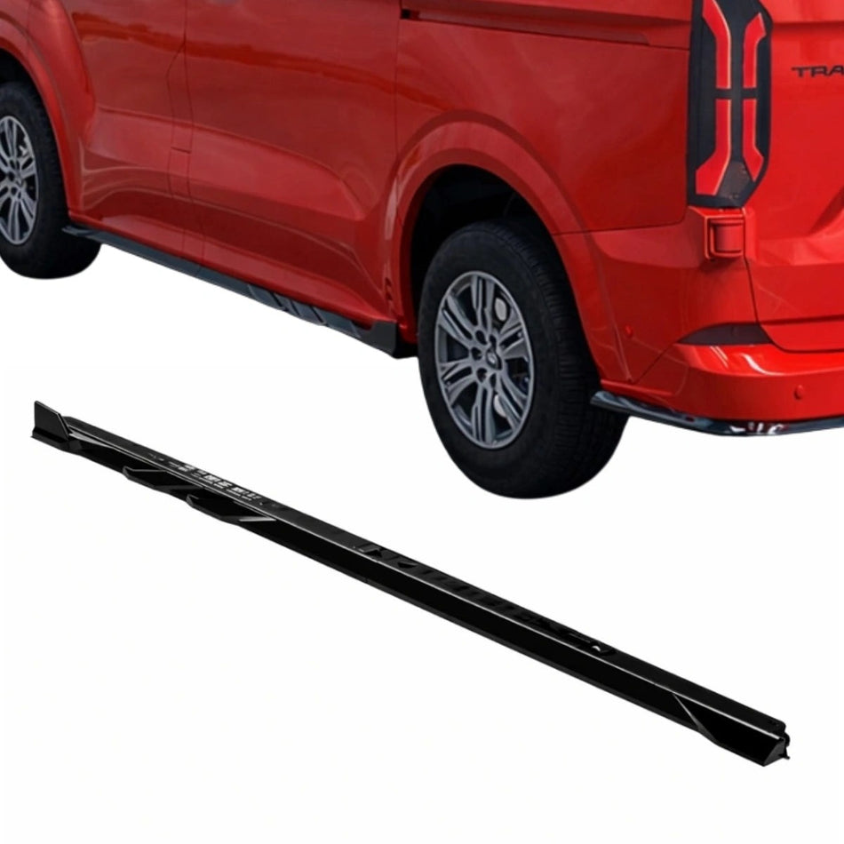 Apex Aero Design Side Skirt Set (4 Pieces, Gloss Black ABS) – Sport Kit for Ford Transit Custom Mk2 (2023+)