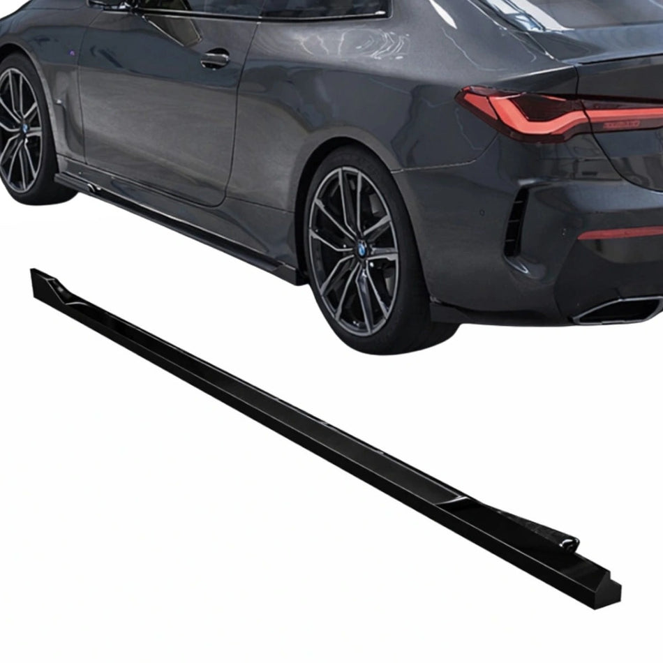 Apex Aero Design Side Skirts (Gloss Black ABS) – Motorsport Styling for BMW 4 Series Coupe G22-G23 (2020-2024)