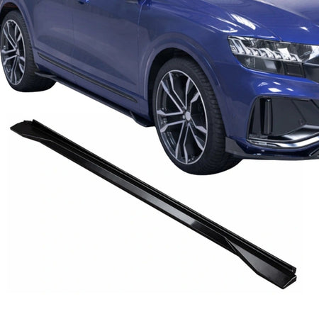 Kit de Faldones Laterales 2 Piezas Apex Aero Design (ABS Negro Brillante) - Estilo Deportivo para Audi SQ8 Mk1 (2019-2023)