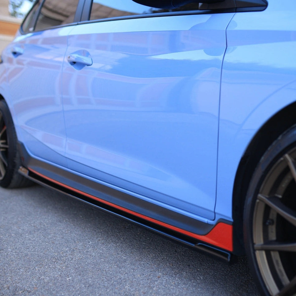 Apex Aero Design Side Skirt Kit 2 Pieces (Gloss Black) – Style and Aerodynamic Upgrade for Hyundai i20N (2020-2024)