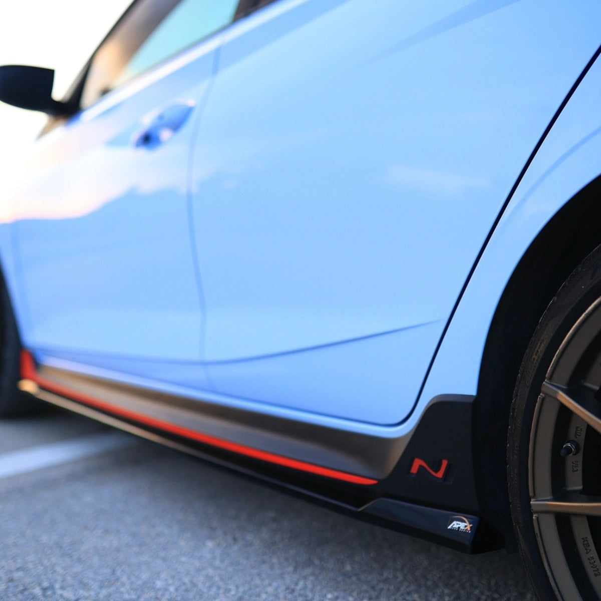 Apex Aero Design Side Skirt Kit 2 Pieces (Gloss Black) – Style and Aerodynamic Upgrade for Hyundai i20N (2020-2024)