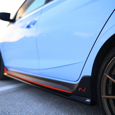 Apex Aero Design Side Skirt Kit 2 Pieces (Gloss Black) – Style and Aerodynamic Upgrade for Hyundai i20N (2020-2024)