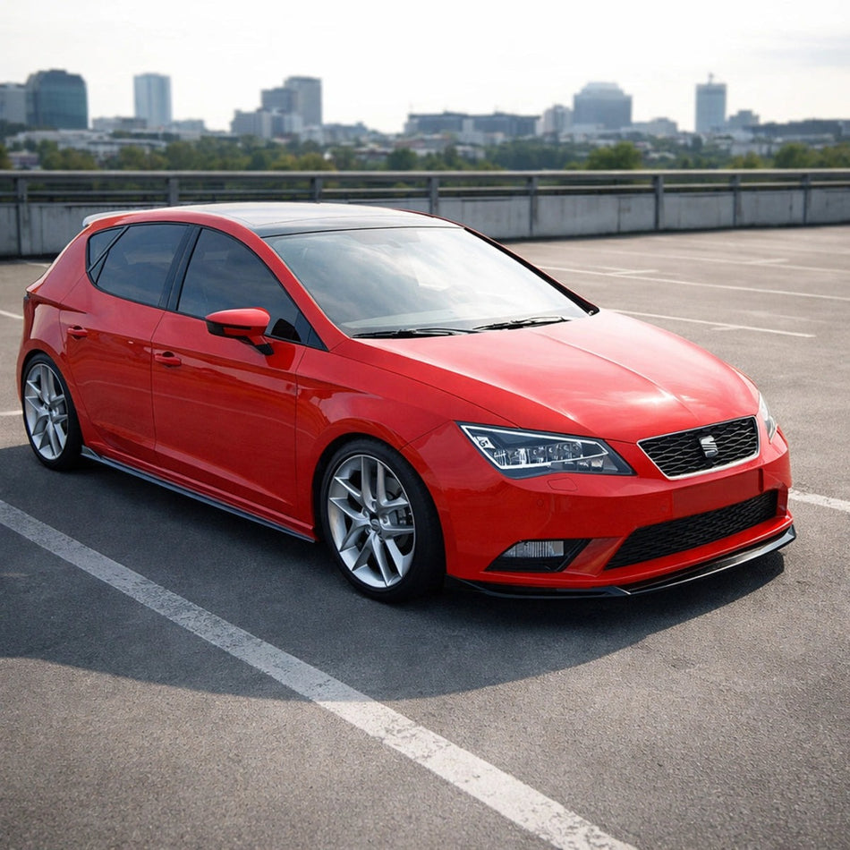 Apex Aero Design Side Skirts (Gloss Black ABS) – Sport Styling for Seat Leon FR - Cupra - Standard Mk3 - Mk3 Facelift (2012-2020)
