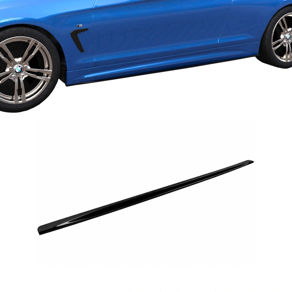 Apex Aero Design Side Skirts (Gloss Black ABS) – Motorsport Styling for BMW 4 Series F32-F36-F33 M-Pack (2013-2020)
