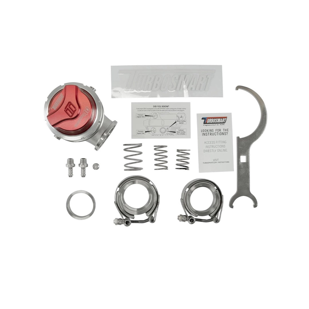Wastegate Externa Turbosmart GenV CompGate40 14psi Roja - Turbo Smart