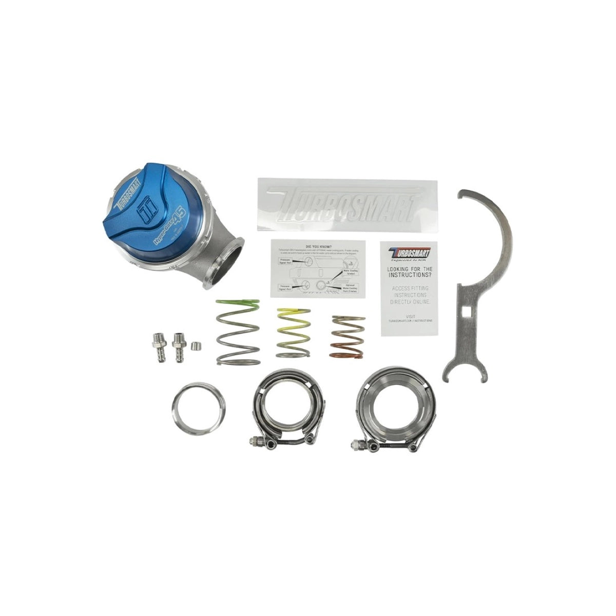 Wastegate Externa Turbosmart GenV HyperGate45 14psi Azul - Turbo Smart