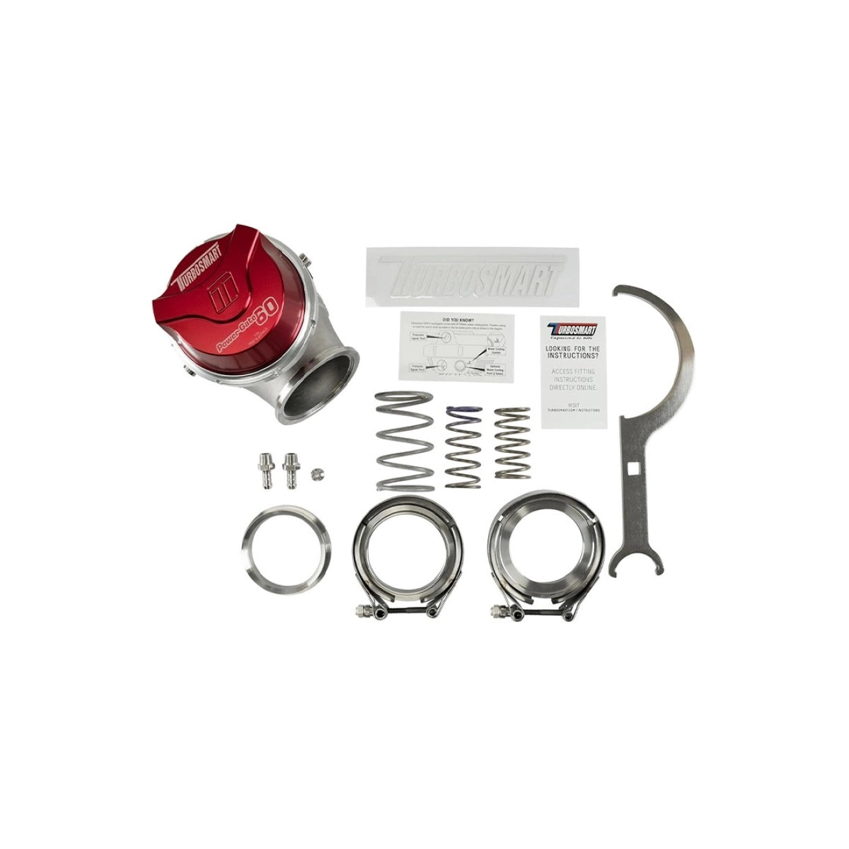 Válvula de Descarga Externa Turbosmart GenV PowerGate60 14psi Roja - Turbo Smart