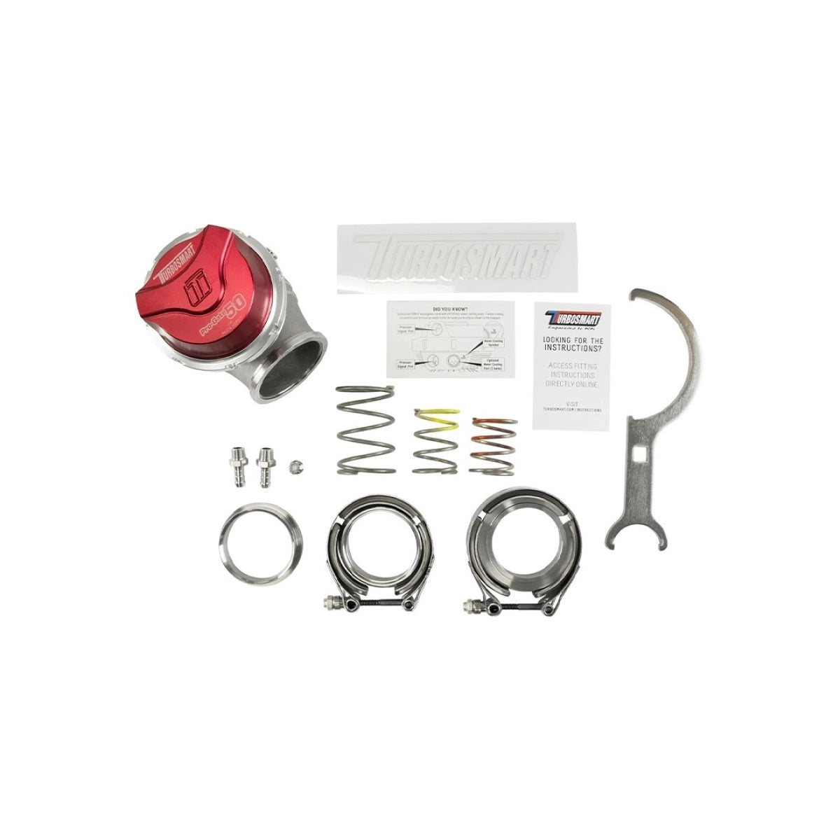 Válvula de Descarga Externa Turbosmart GenV ProGate50 14psi Roja - Turbo Smart