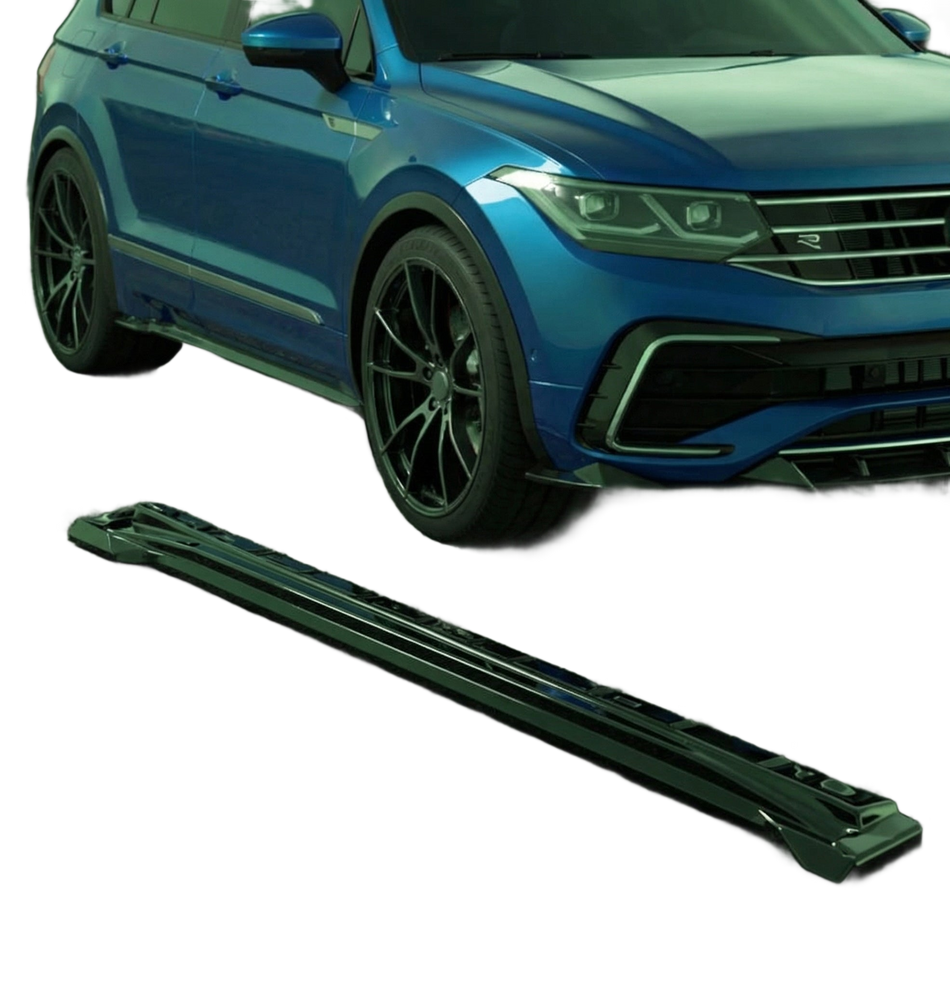 Apex Aero Design gloss black side skirts for VW Passat R-Line Mk2 Facelift