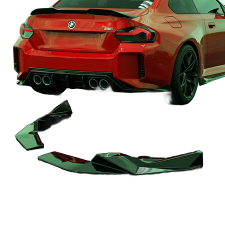 Apex Aero Design Rear Side Splitter Gloss Black for BMW M2 G87