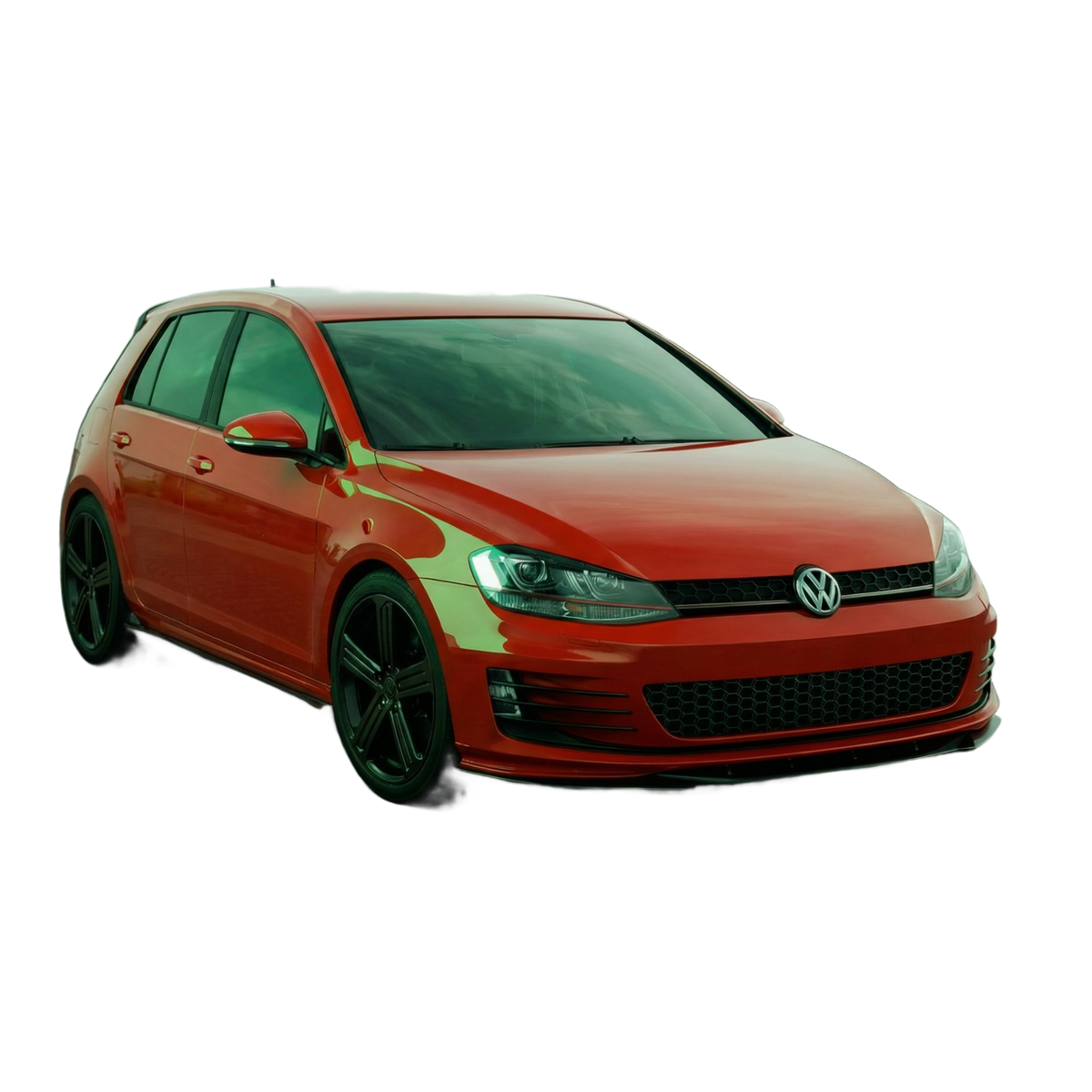 Apex Aero Design 6-Piece Body Kit Gloss Black ABS for Volkswagen Golf Mk7 GTI