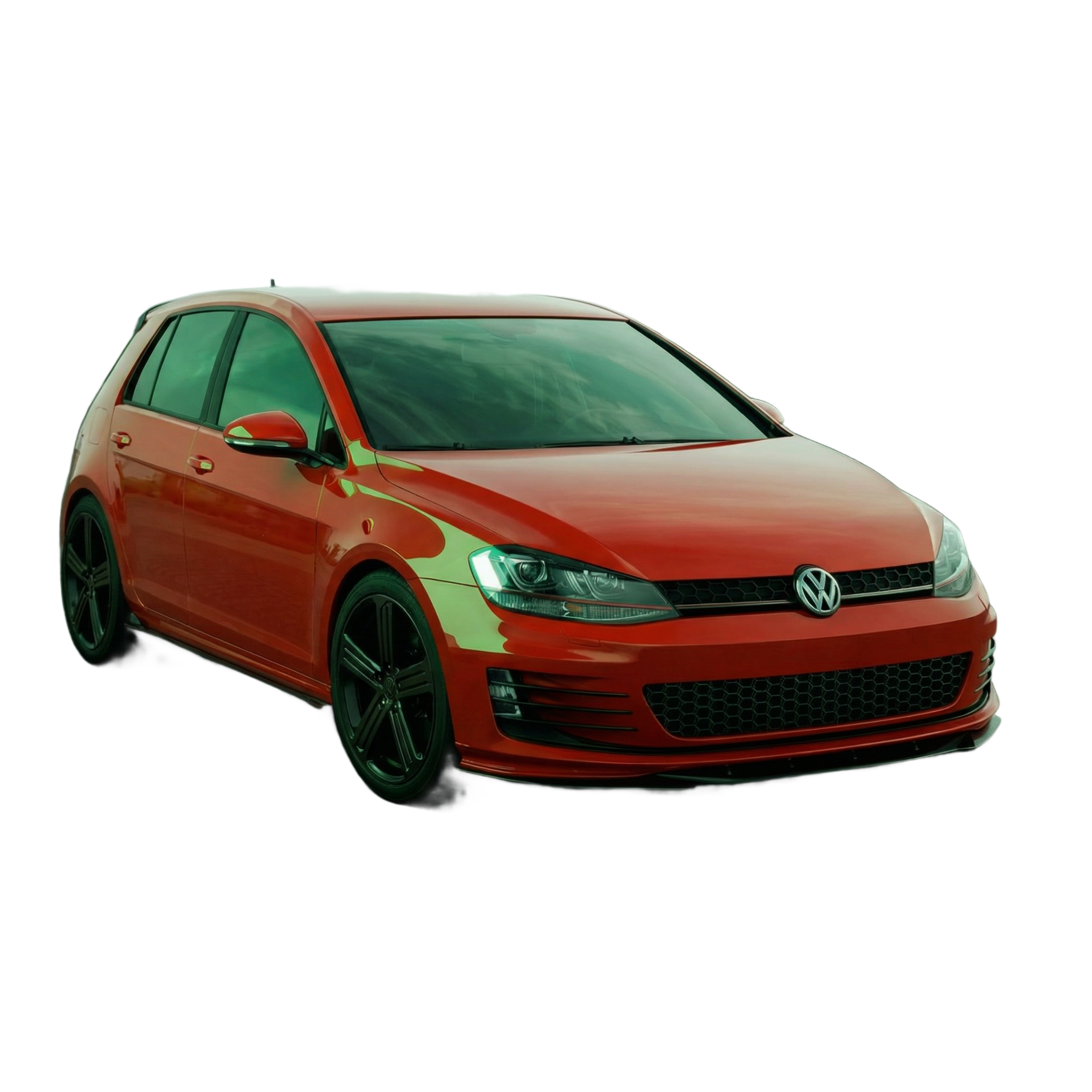 Apex Aero Design 6-Piece Body Kit Gloss Black ABS for Volkswagen Golf Mk7 GTI