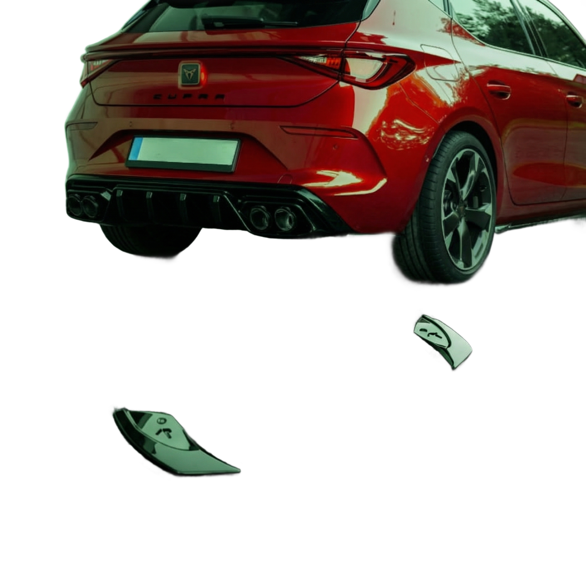 Apex Aero Design Rear Side Splitters - Cupra Leon Mk1 (2020-2024+)