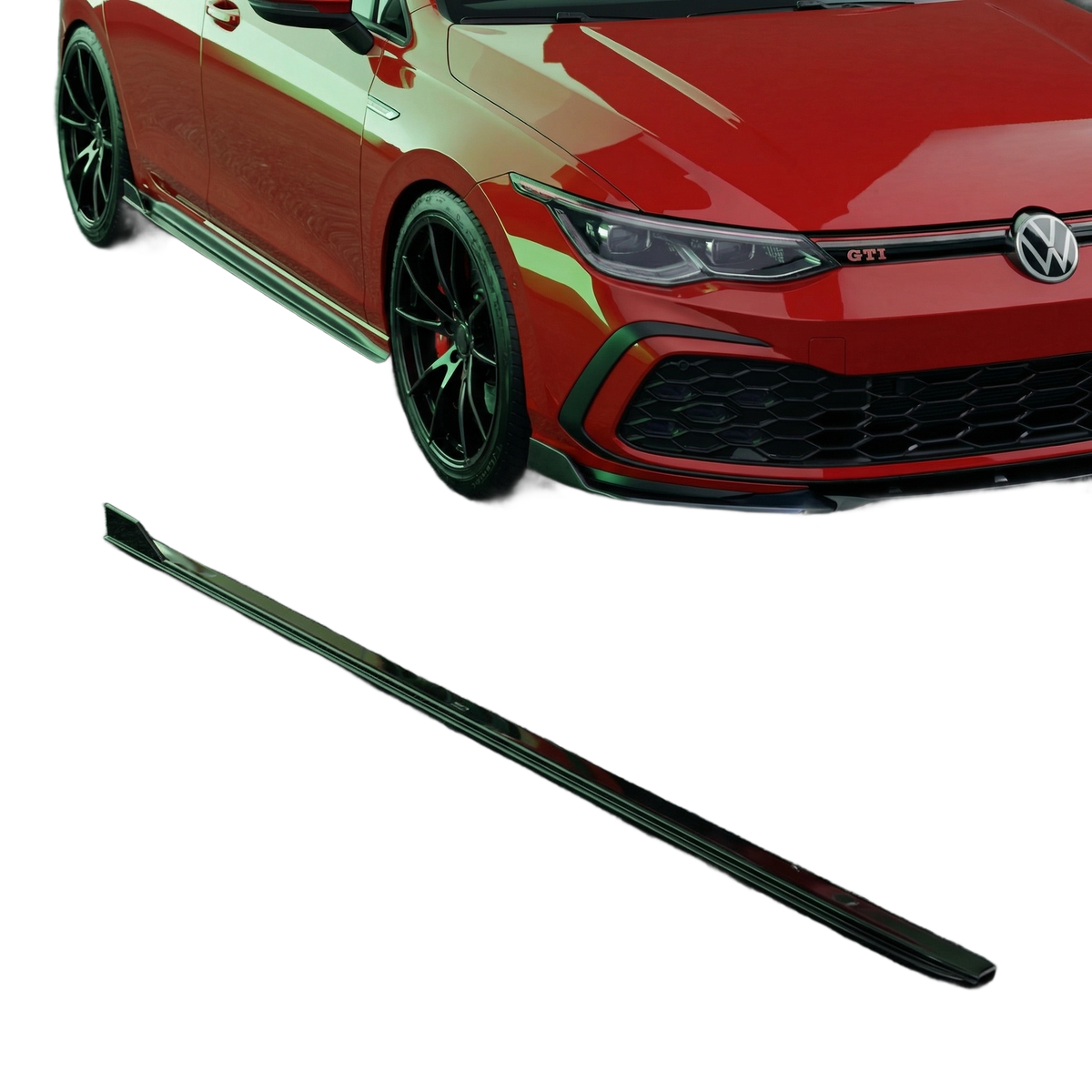 Apex Aero Design side skirt kit for VW Golf Mk8 GTI, gloss black