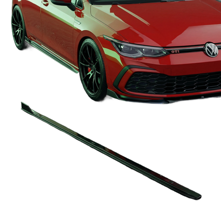 Apex Aero Design side skirt kit for VW Golf Mk8 GTI, gloss black