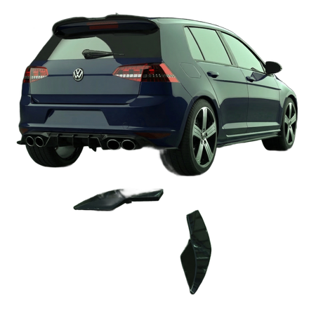 Apex Aero Design Rear Side Splitter for Volkswagen Golf Mk7.5 R