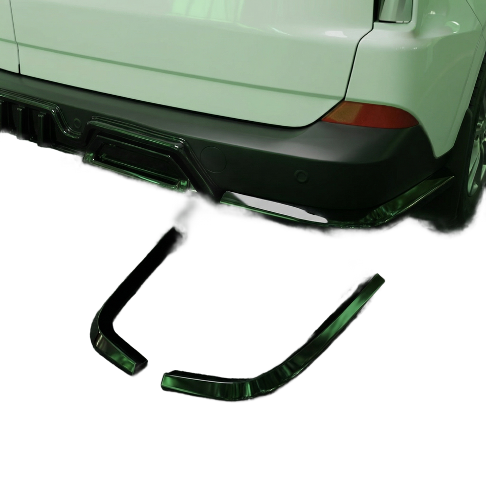 Apex Aero Design gloss black rear side splitter for Ford Transit Custom Mk2