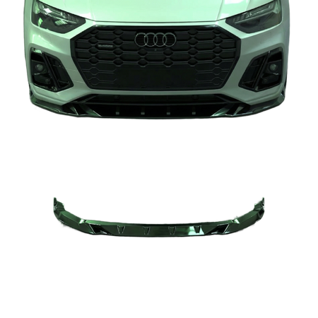 Apex Aero Design gloss black front splitter lip for Audi SQ5/Q5 S-Line Mk2 Facelift