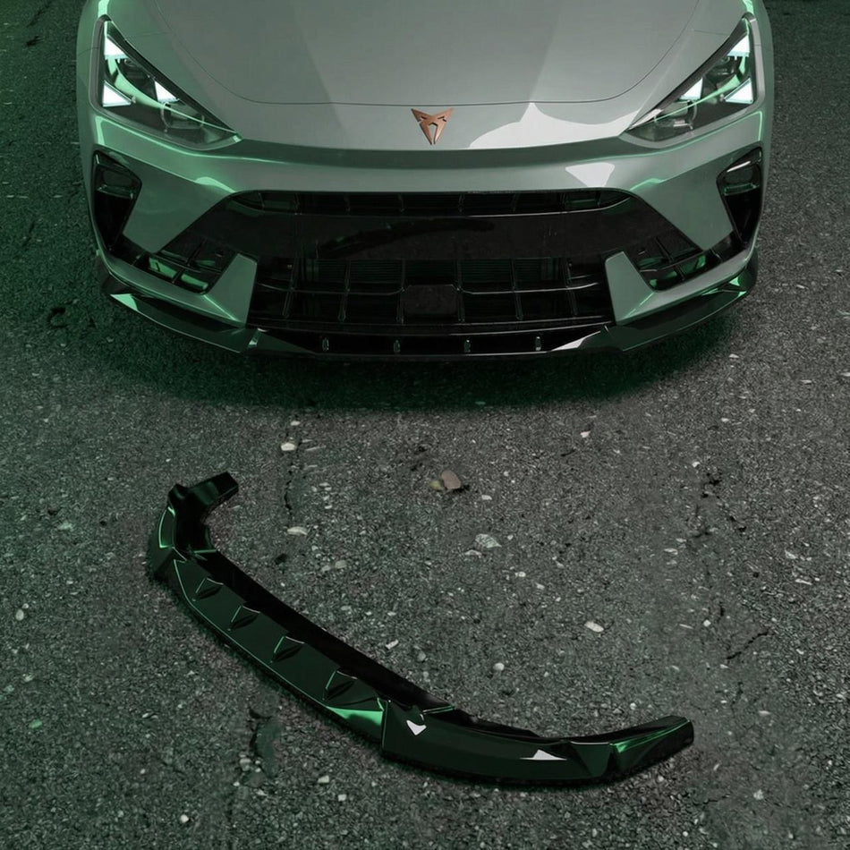 Apex Aero Design AA-LEON24-LF Front Lip Splitter (Gloss Black ABS) – Sport Styling for Cupra Leon 2024+